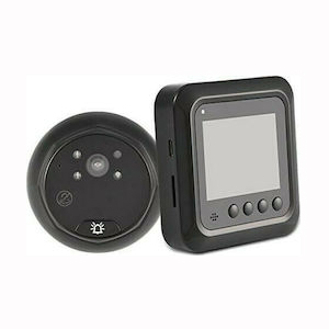 lcd smart door peephole viewer w5- 160° οθόνη κάμερας ασφαλείας νυχτερινής όρασης hd night vision, έξυπνη προβολή ματάκι, προβολή θεατή