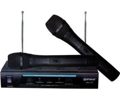 ασυρματο karaoke με δυο μικροφωνα wvngr wg-210 digital vhf