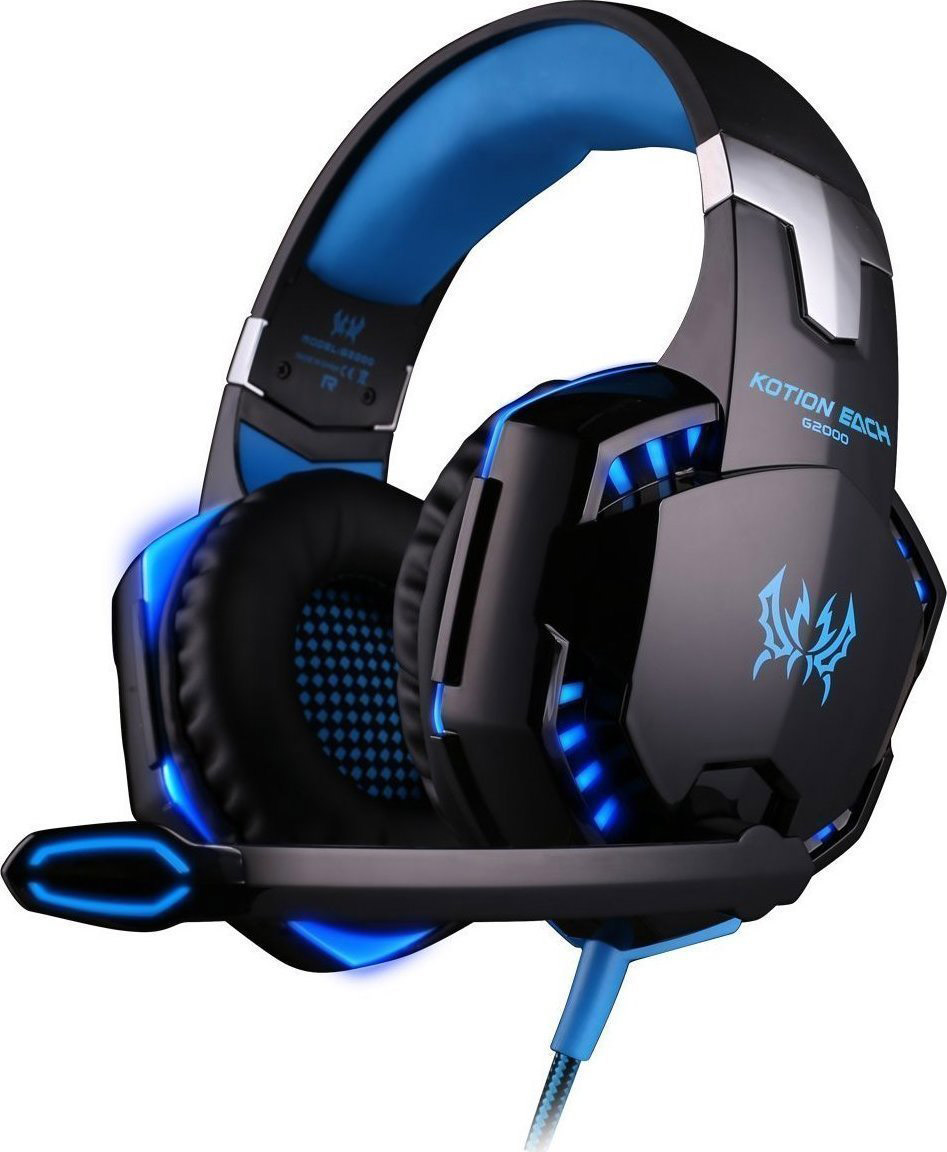Επαγγελματικά Gaming Ακουστικά για Βιντεοπαιχνίδια – Kotion Each Headset G2000, σε μπλε χρώμα 7079