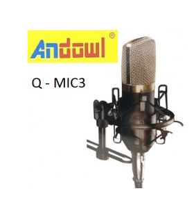 μονοκατευθυντικο μικροφωνο ηχογραφησησ q-mic3 andowl 7118