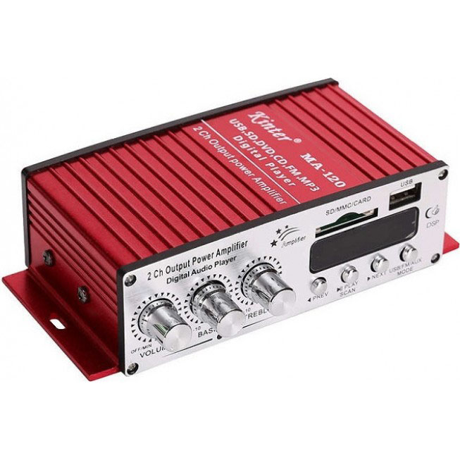 ραδιοενισχυτής mini ψηφιακή συσκευή αναπαραγωγής ήχου με 2 κανάλια kinter ma-120