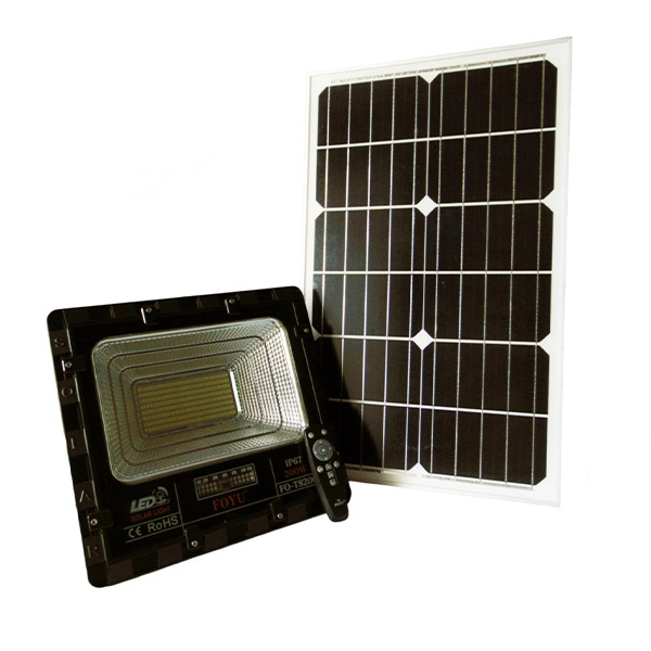 προβολέας ηλιακός led 200w με οθόνη & τηλεχειριστήριο αδιάβροχος fo-t8200 foyu