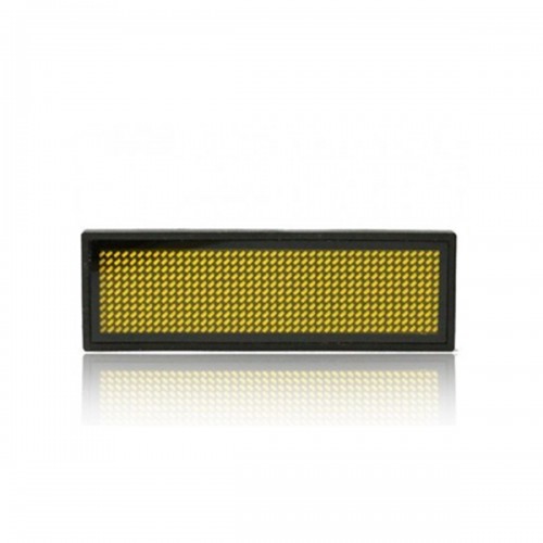 led ταμπελάκι τύπου κονκάρδα κυλιόμενων μηνυμάτων κίτρινο χρώμα 8x3 cm b1236