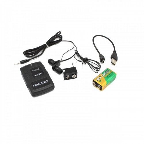 ασύρματο φορητό συχνόμετρο με ραδιοφωνικο σέκτη fm και ακουστικά ψείρες f-908