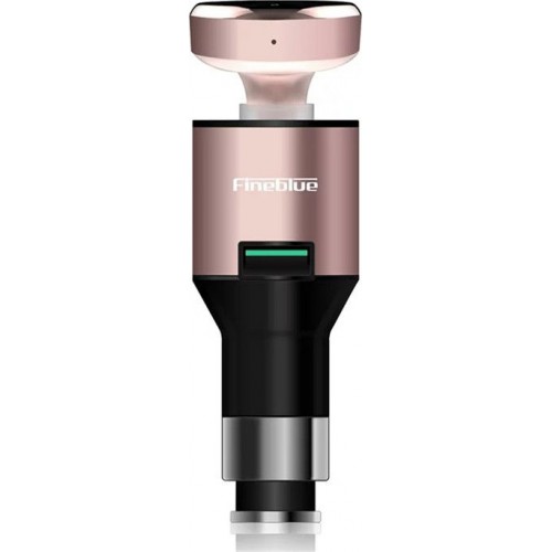 fineblue is car charger + bluetooth handsfree f 458 rose gold