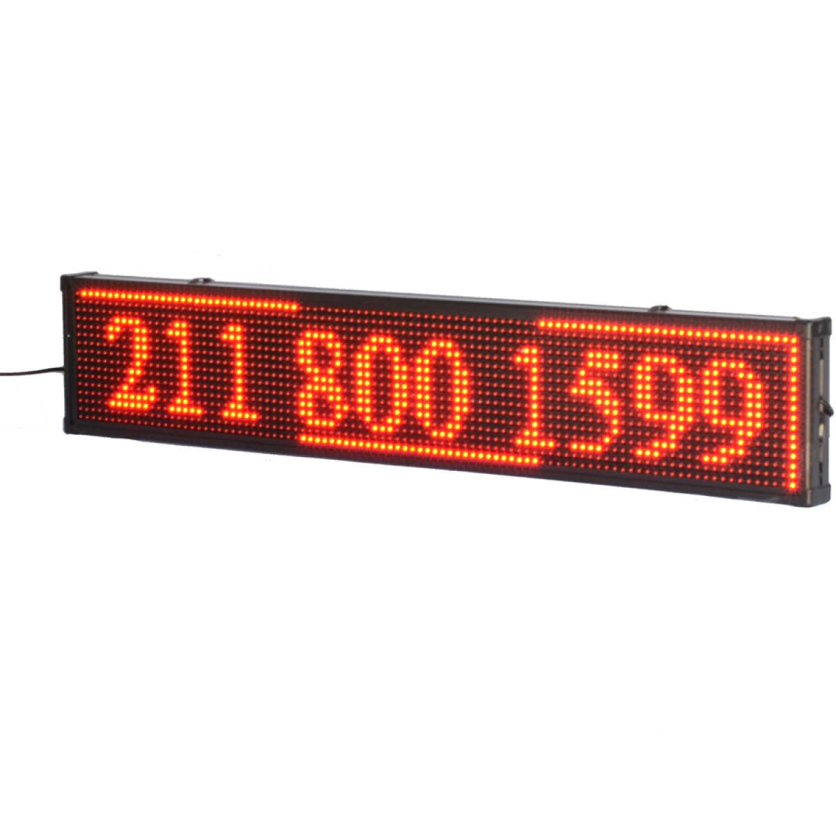 Πινακίδα LED κυλιόμενων μηνυμάτων 100x20 cm Κόκκινη