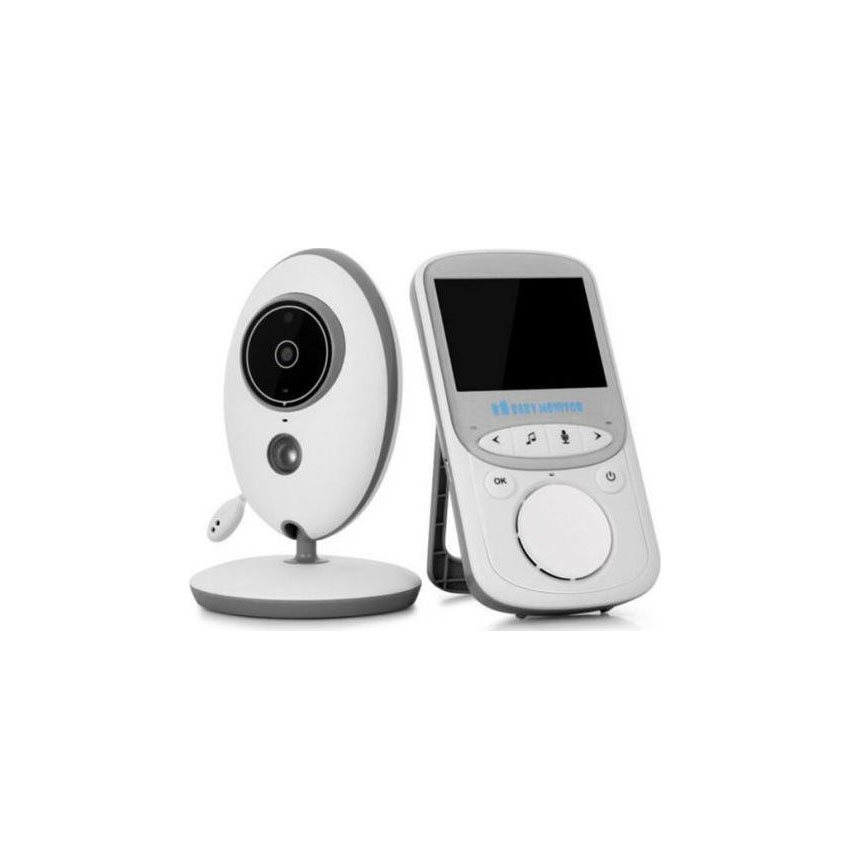 baby monitor ασύρματο με οθόνη 2.4″ lcd θερμοκρασία,μικρόφωνο night vision vb605